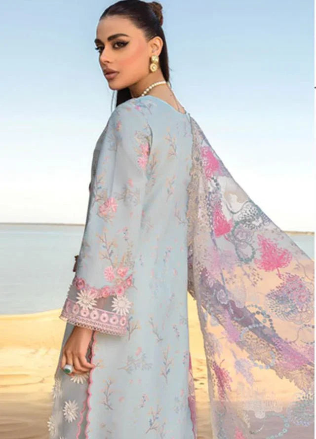 BH Embroidered Unstiched Luxury Lawn Dress