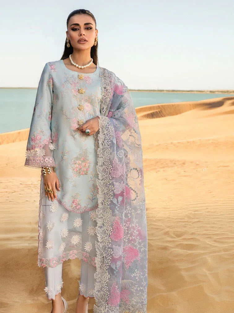 BH Embroidered Unstiched Luxury Lawn Dress