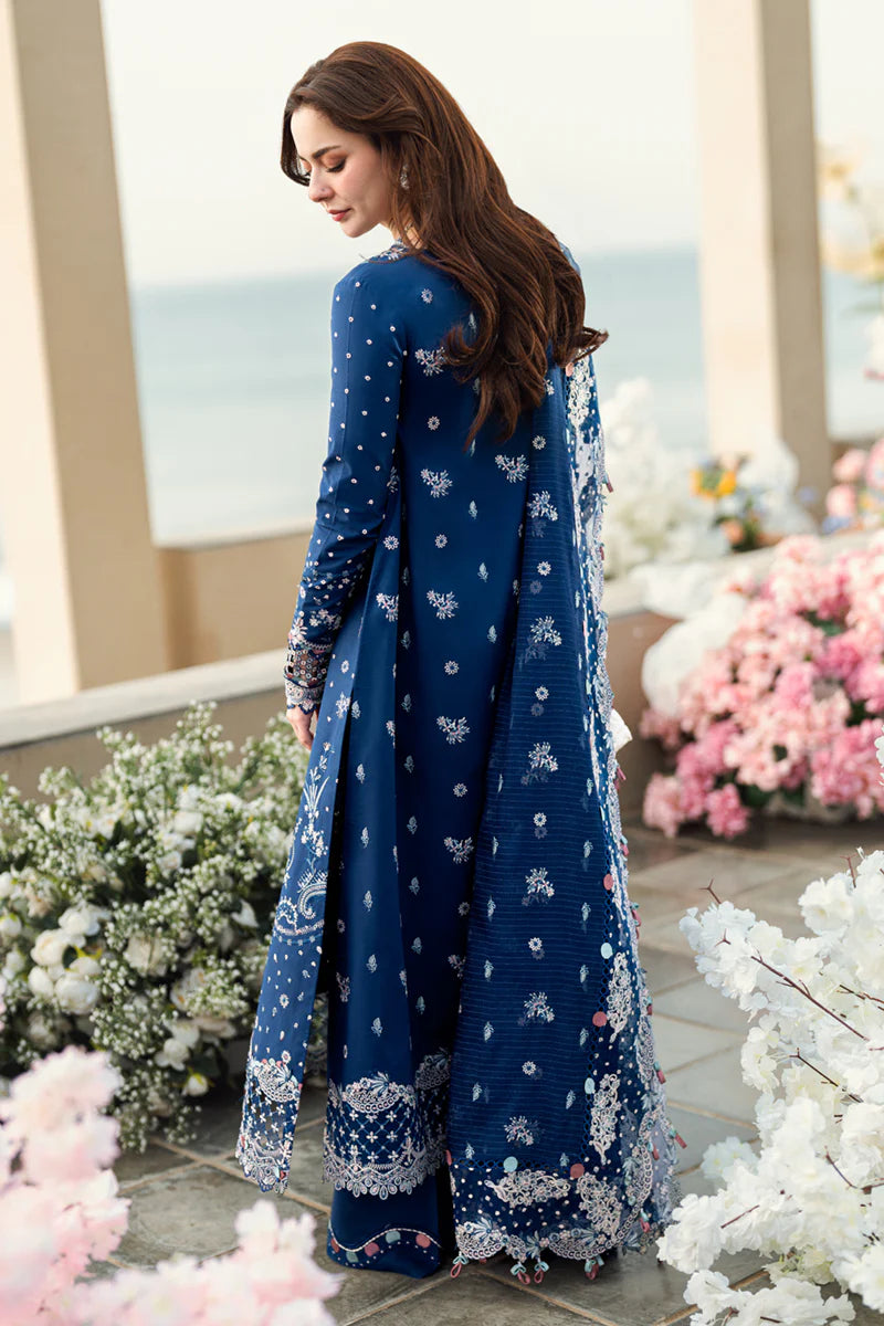 Q.K AURORA Chikankari Luxury Lawn Embroidered 3 Piece Dress