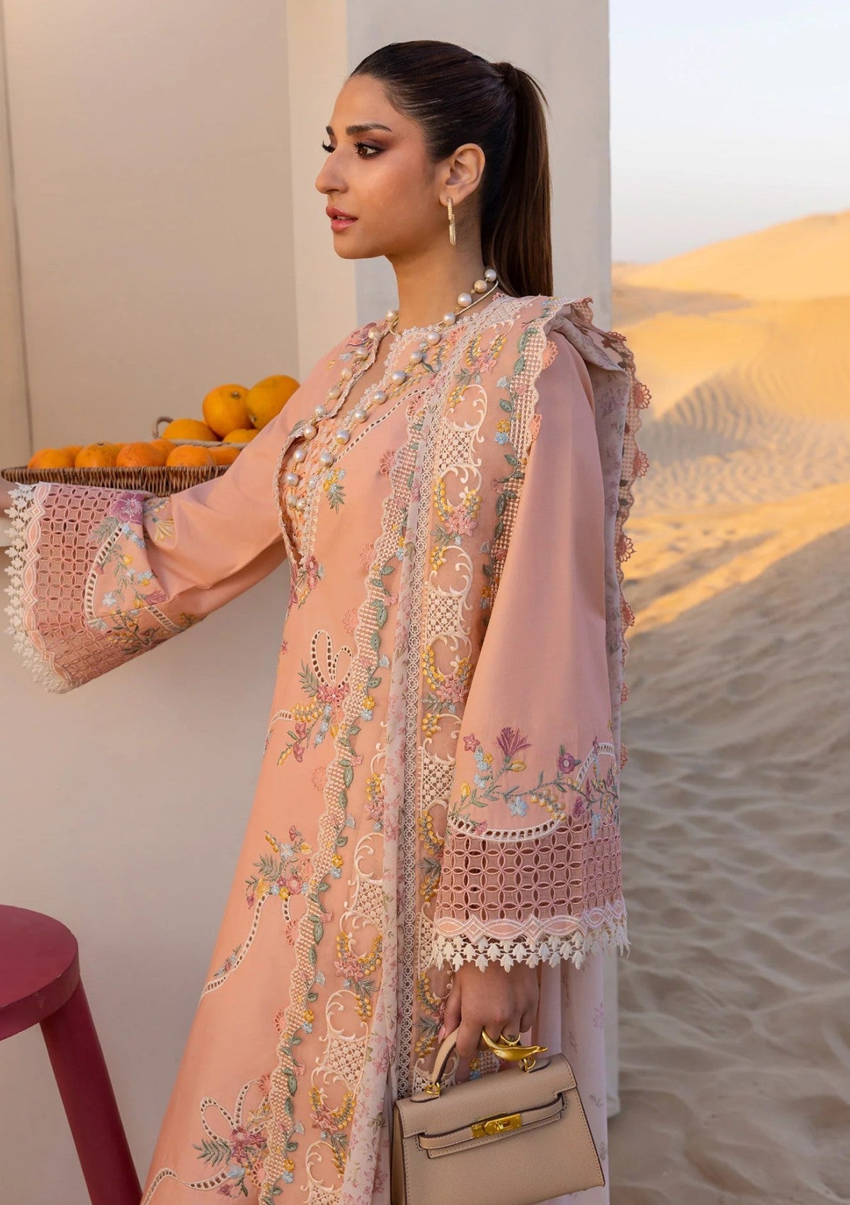BH-EMBROIDERY LUXURY LAWN CHICKEN-KARI DRESS 3PC