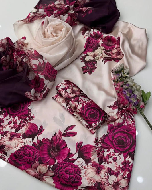 Bin Haroon 3 Piece Unstiched Silk Collection