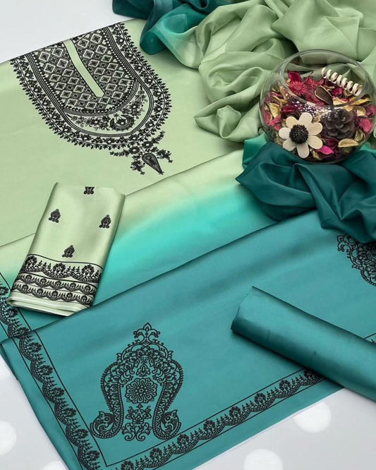 Bin Haroon 3 Piece Unstiched Silk Collection
