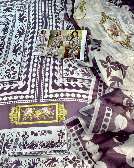 Bin Haroon 3 Piece Unstiched Silk Collection