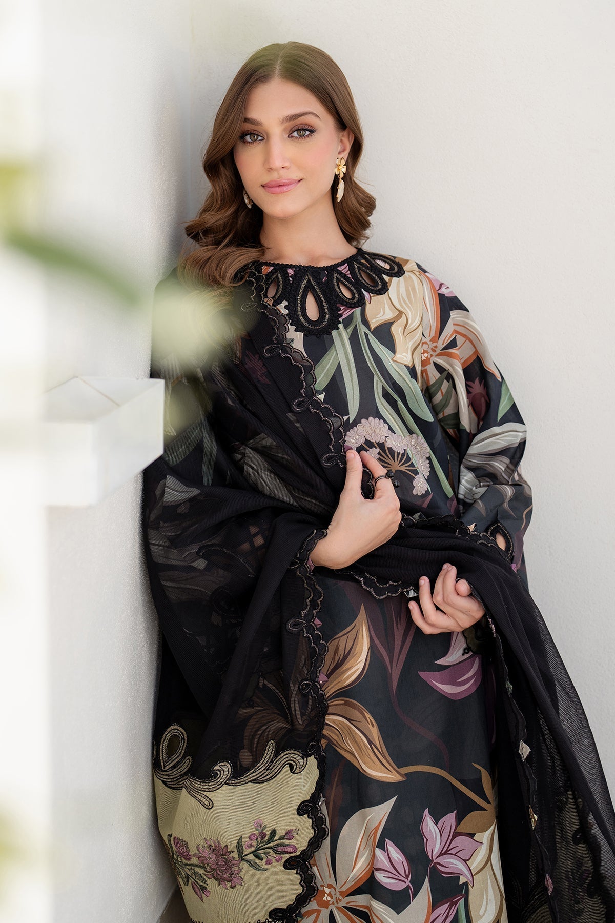 BR -3 Piece Unstitched Embroidered Lawn Suit