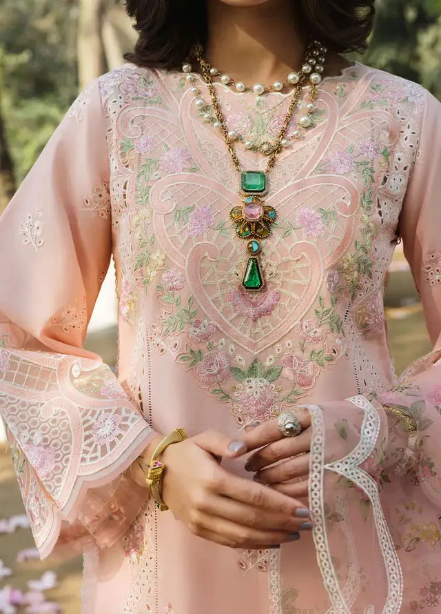 BH - Floral Forest Embroidered Lawn Chikankari Unstitched 3Pc Suit