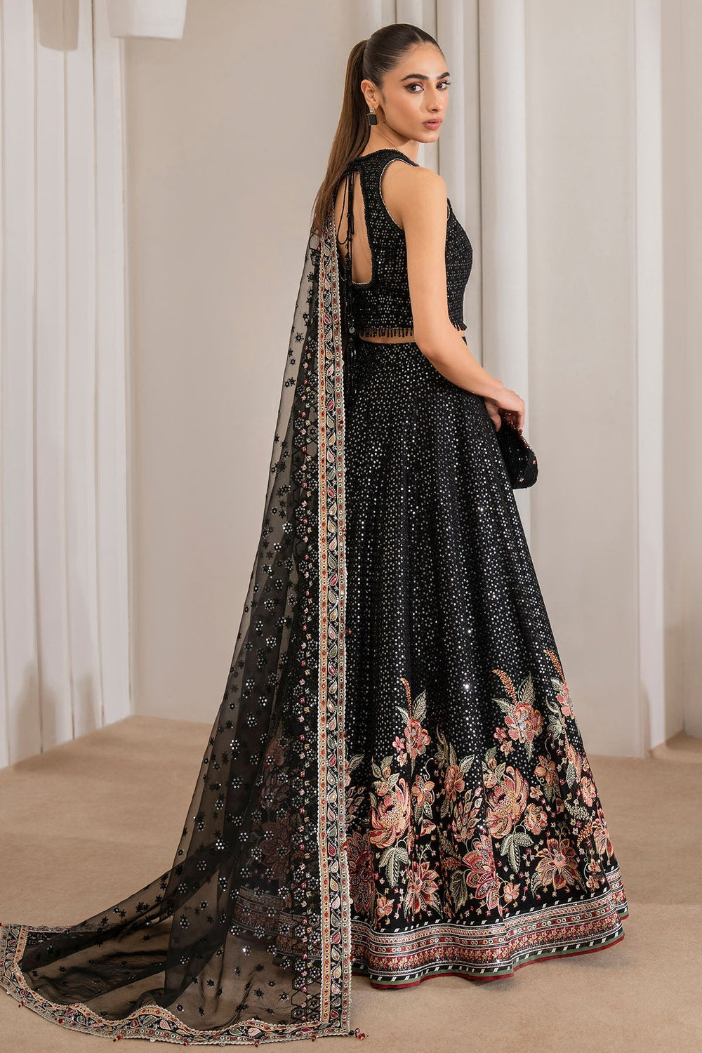 JZ LUXURY EMBROIDERED ORGANZA MAXI - 3 PC UNSTITCHED
