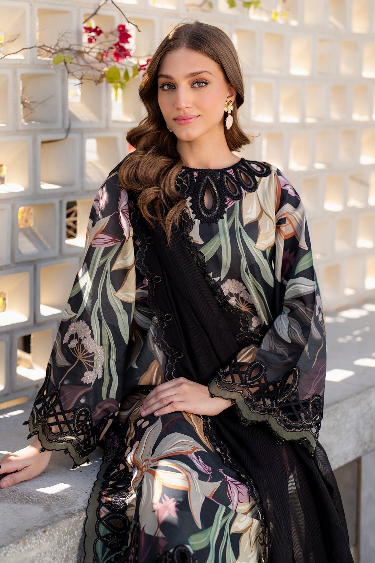 BR -3 Piece Unstitched Embroidered Lawn Suit