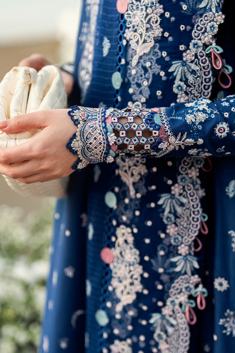 Q.K AURORA Chikankari Luxury Lawn Embroidered 3 Piece Dress