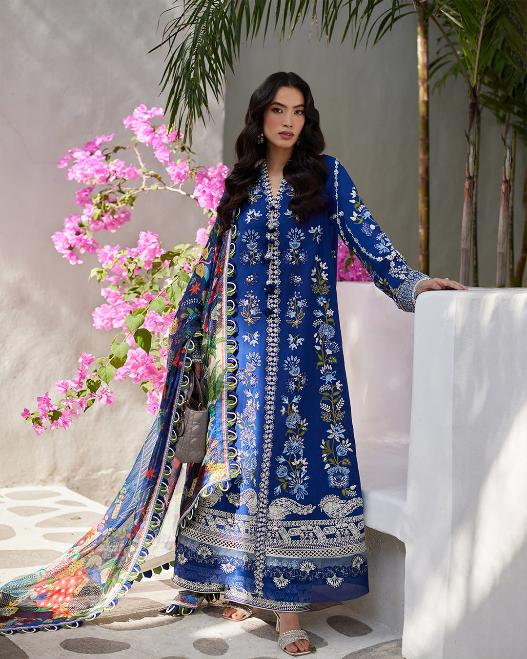 Faiza Saqlain Unstitched Embroidered Lawn Suit