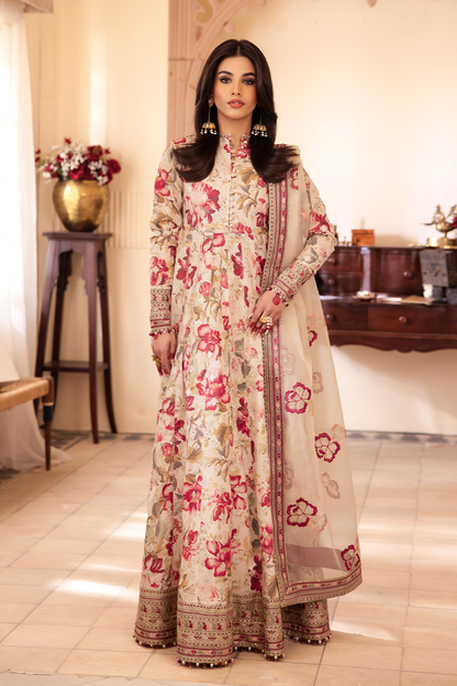 Iznik Unstitched Embroidered Lawn Suit