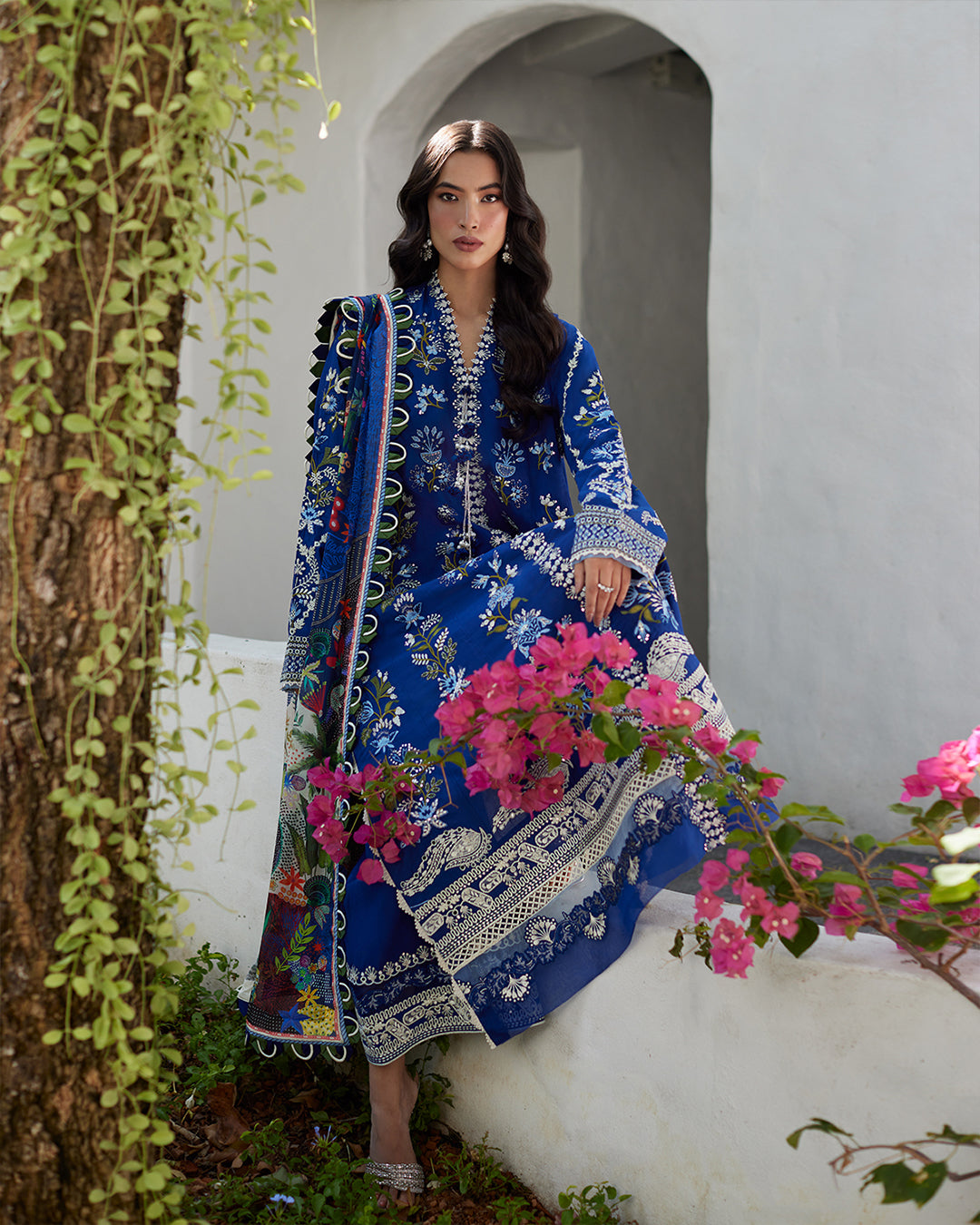 Faiza Saqlain Unstitched Embroidered Lawn Suit