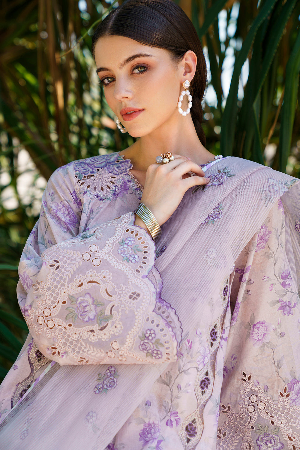 Baroque Unstitched Embroidered Lawn Suit