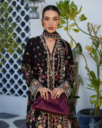 Faiza Saqlain Unstitched Embroidered Lawn Suit