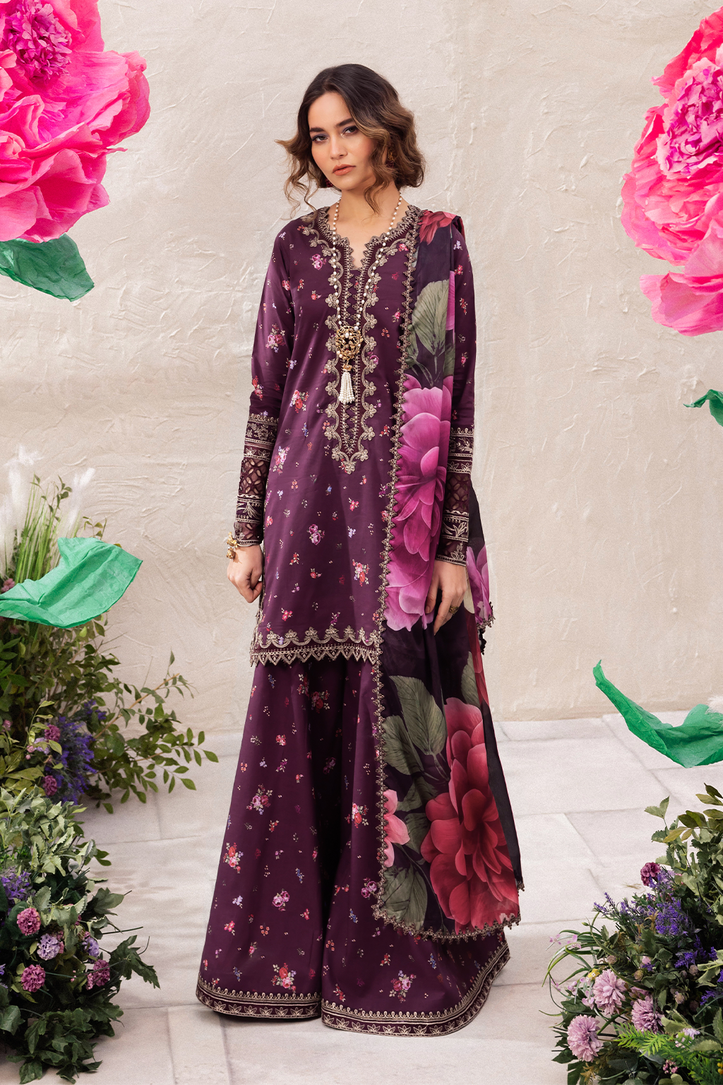 Iznik Unstitched Embroidered Lawn Suit