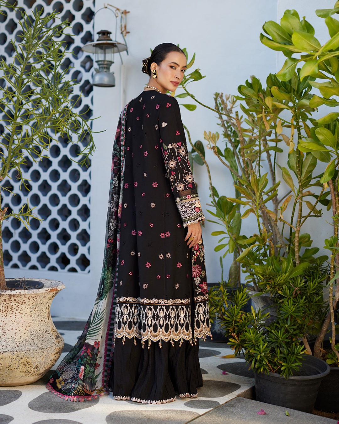 Faiza Saqlain Unstitched Embroidered Lawn Suit