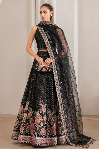 Jazmin Black Organza Lehenga Bridal Collection