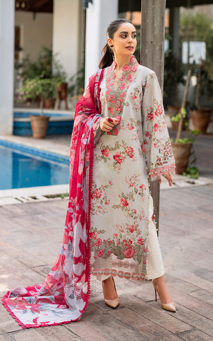 Asifa Nabeel Unstitched Embroidered Suit