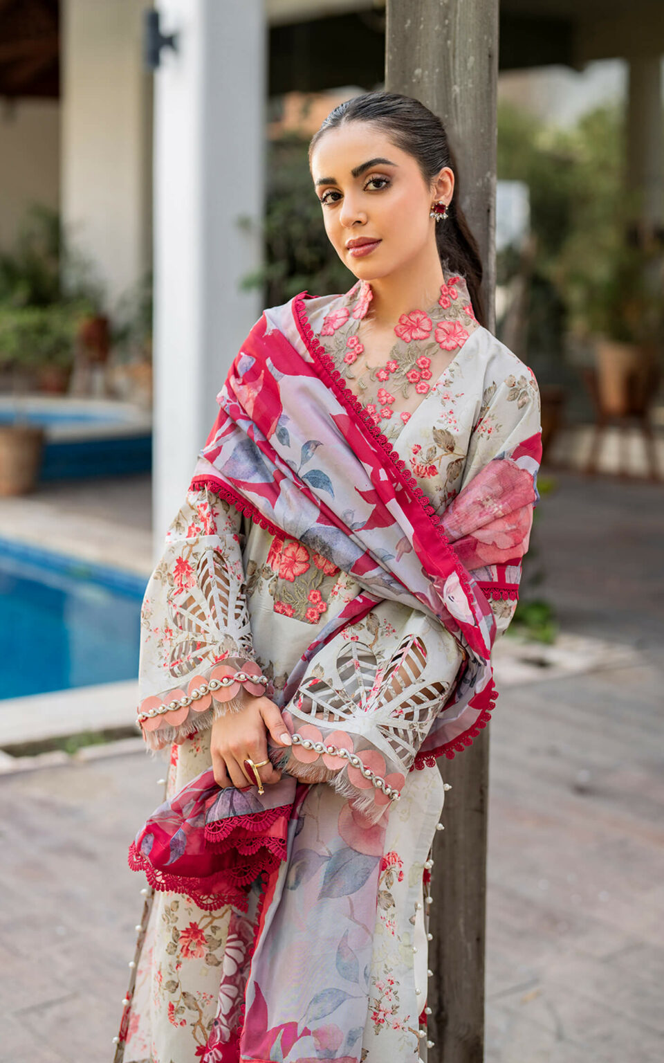 Asifa Nabeel Unstitched Embroidered Suit