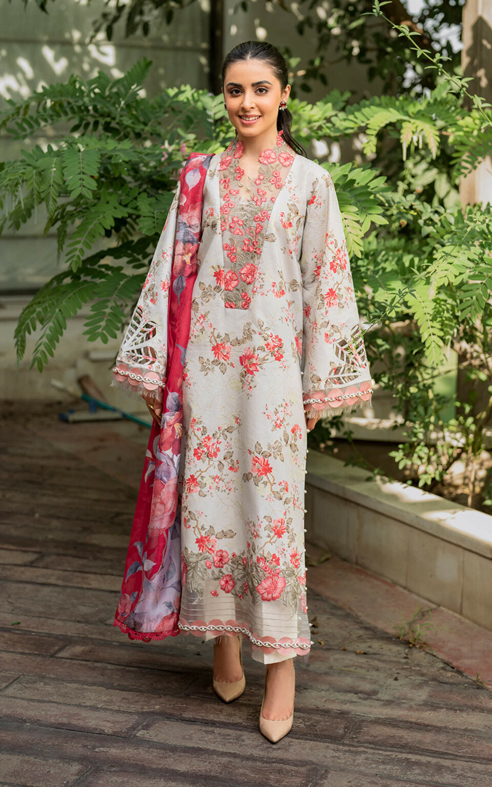 Asifa Nabeel Unstitched Embroidered Suit