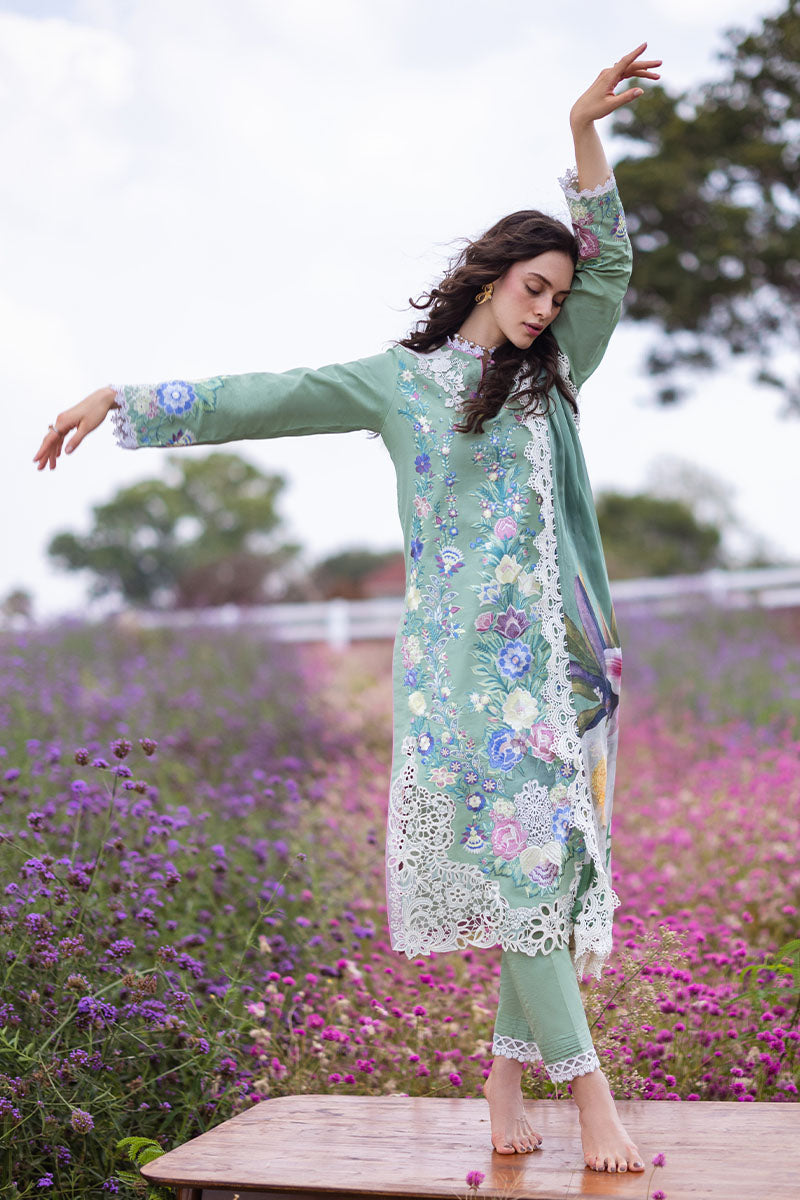 Mushq Unstitched Embroidered Lawn Suit