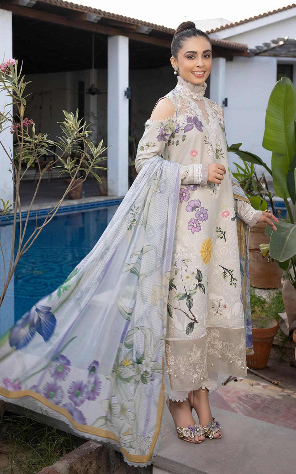 Asifa Nabeel Unstitched Embroidered Suit