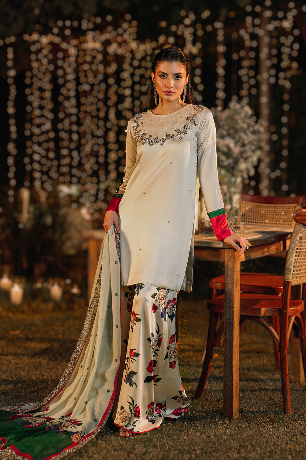 lulusar Unstitched Shamoz Silk Suit