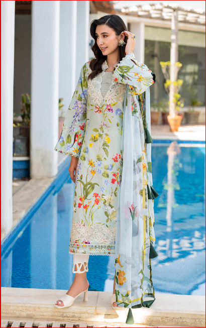 Asifa Nabeel Unstitched Embroidered Suit