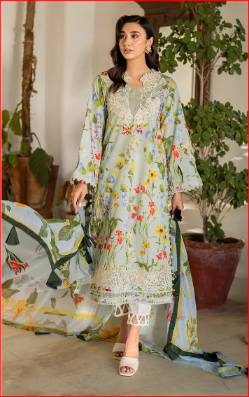 Asifa Nabeel Unstitched Embroidered Suit