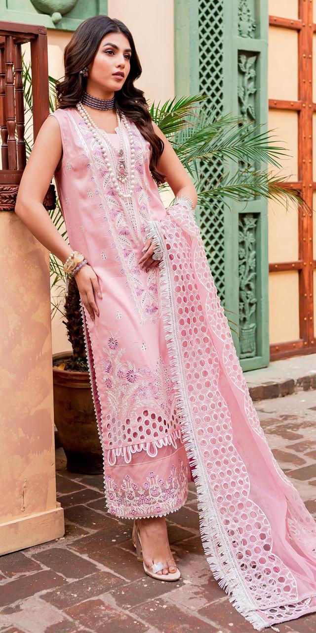 Parishay Unstitched Embroidered Lawn Suit