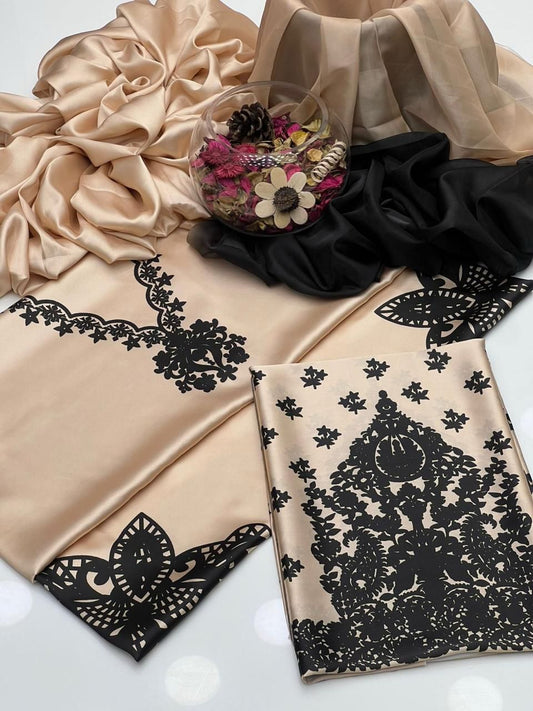 Bin Haroon 3 Piece Unstiched Silk Collection