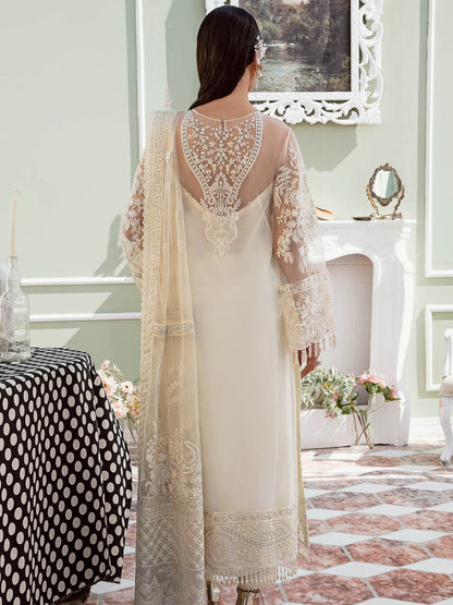 IMROZIA LUXURY WEDDING EMBROIDERED SEMI PURE CHIFFON UNSTITCHED