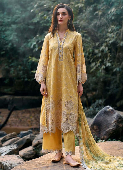 Image Unstitched Embroidered Lawn Suit