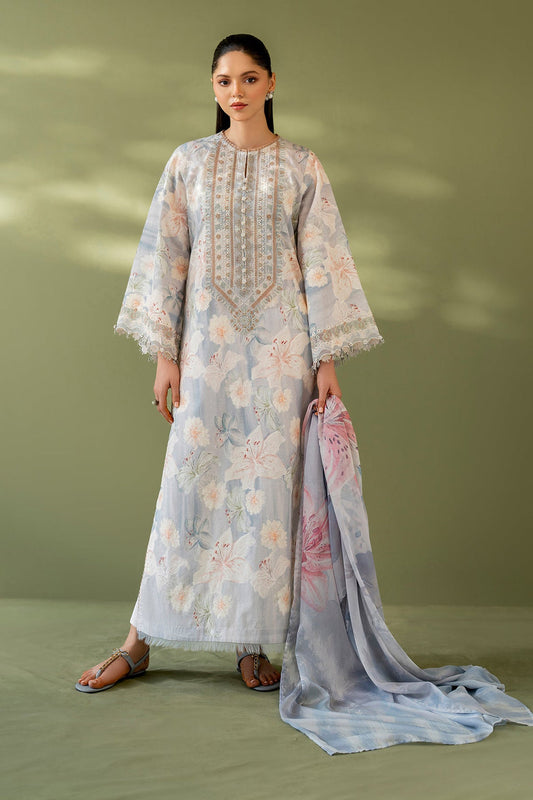 BR 3 Piece Unstiched Embroidered Lawn Suit