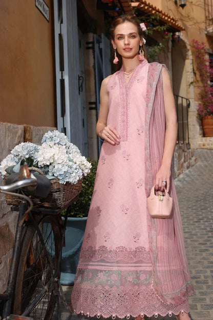 BH Embroidered Pink Luxury Lawn Chikankari Dress