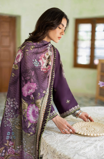 Seran Unstitched Embroidered Lawn Suit