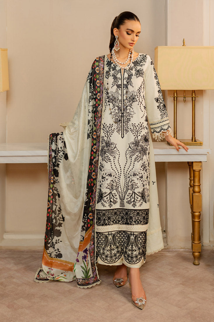 Marjjan Unstitched Embroidered Lawn Suit