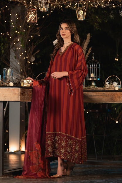 Lulusar Unstitched 3PCS Shamoz Silk Suit