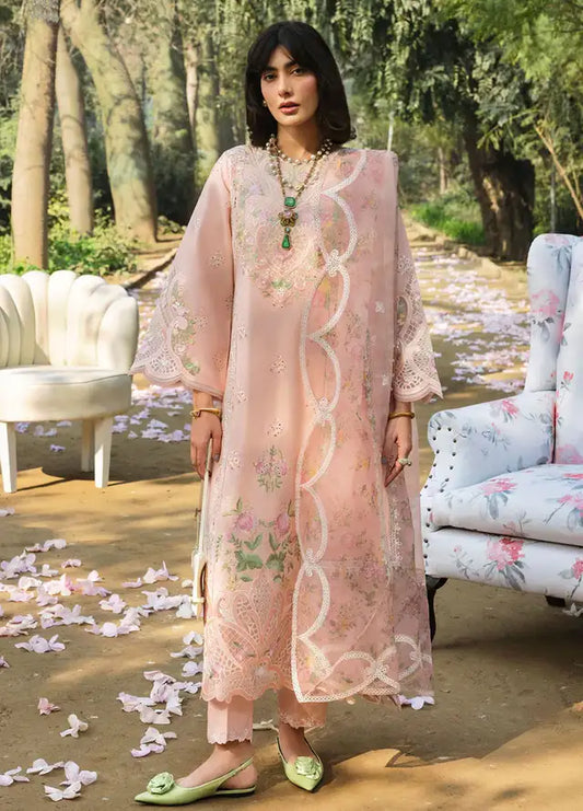 BH - Floral Forest Embroidered Lawn Chikankari Unstitched 3Pc Suit