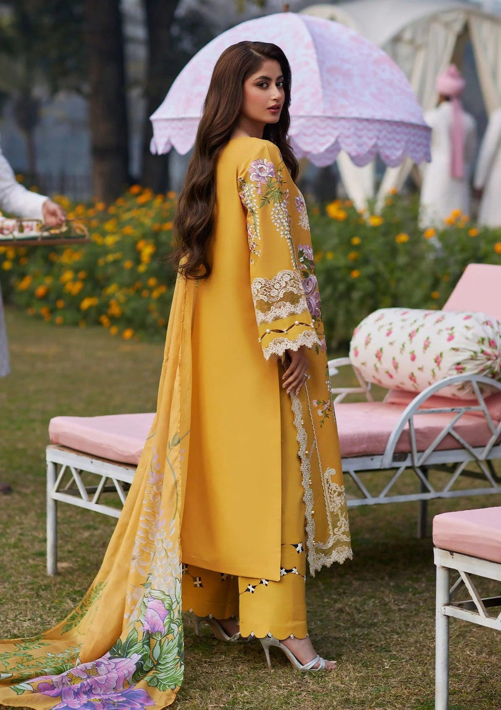 Elaf Unstitched Embroidered Lawn Suit