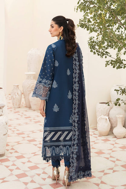 Afrozeh Unstitched Chicken Kari Embroidered Lawn Suit