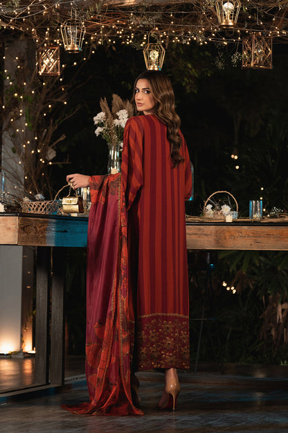 Lulusar Unstitched 3PCS Shamoz Silk Suit