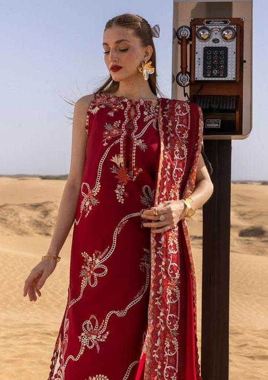 BH-EMBROIDERY LUXURY LAWN CHICKEN-KARI DRESS 3PC