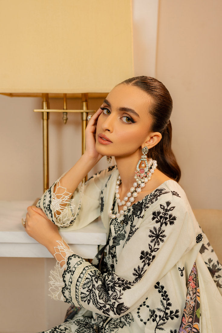 Marjjan Unstitched Embroidered Lawn Suit