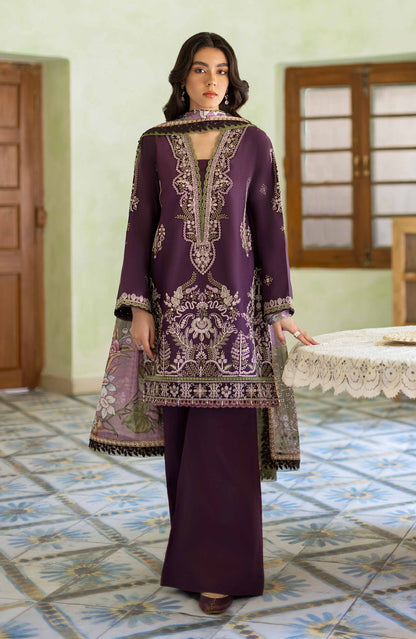 Seran Unstitched Embroidered Lawn Suit