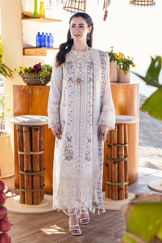 Qalamkar Unstitched Embroidered Lawn Suit