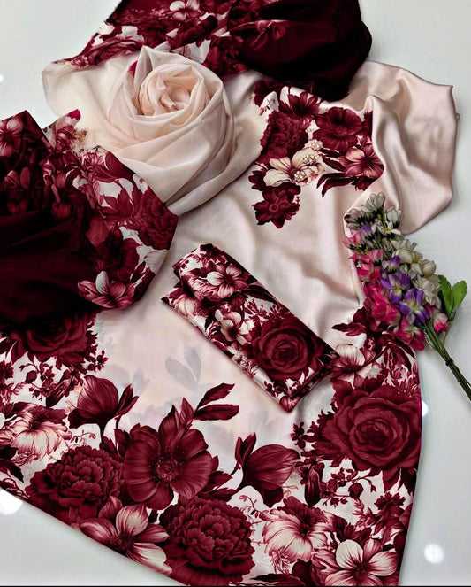 Bin Haroon 3 Piece Unstiched Silk Collection
