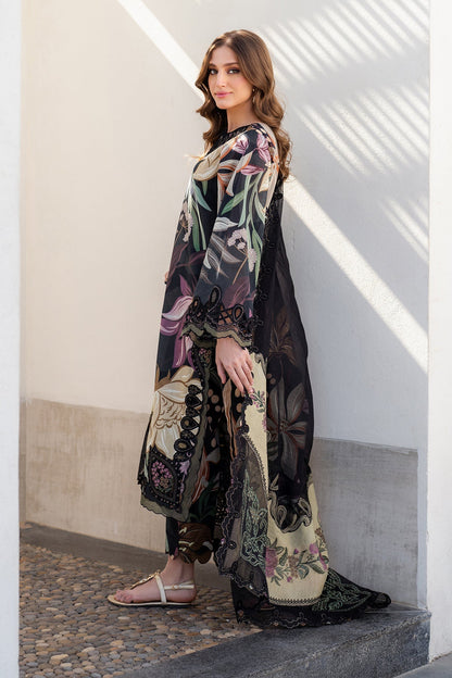 BR -3 Piece Unstitched Embroidered Lawn Suit