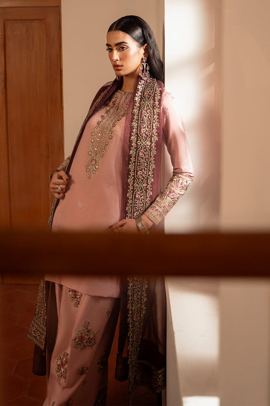 Bh 3Pc Embroidered Cotton Silk Dress