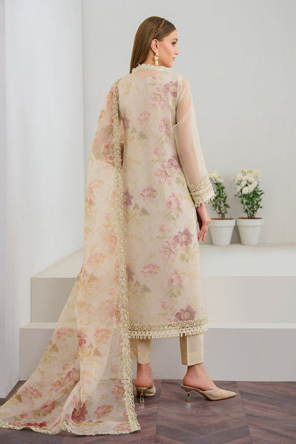 BH EMBROIDERED ORGANZA UNSTICH 3PC