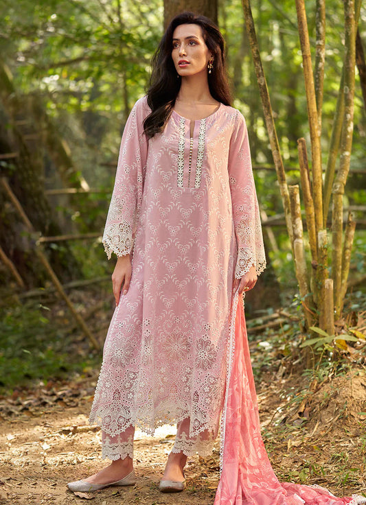 Image Unstitched Embroidered Lawn Suit